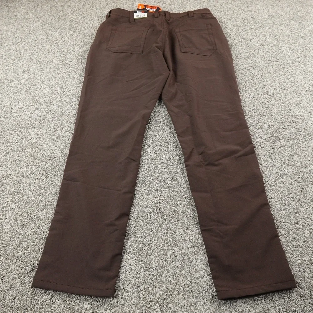 NEW 5.11 Tactical Pants Mens 34X32 Brown Defender Flex Slim Work Outdoor Stretch